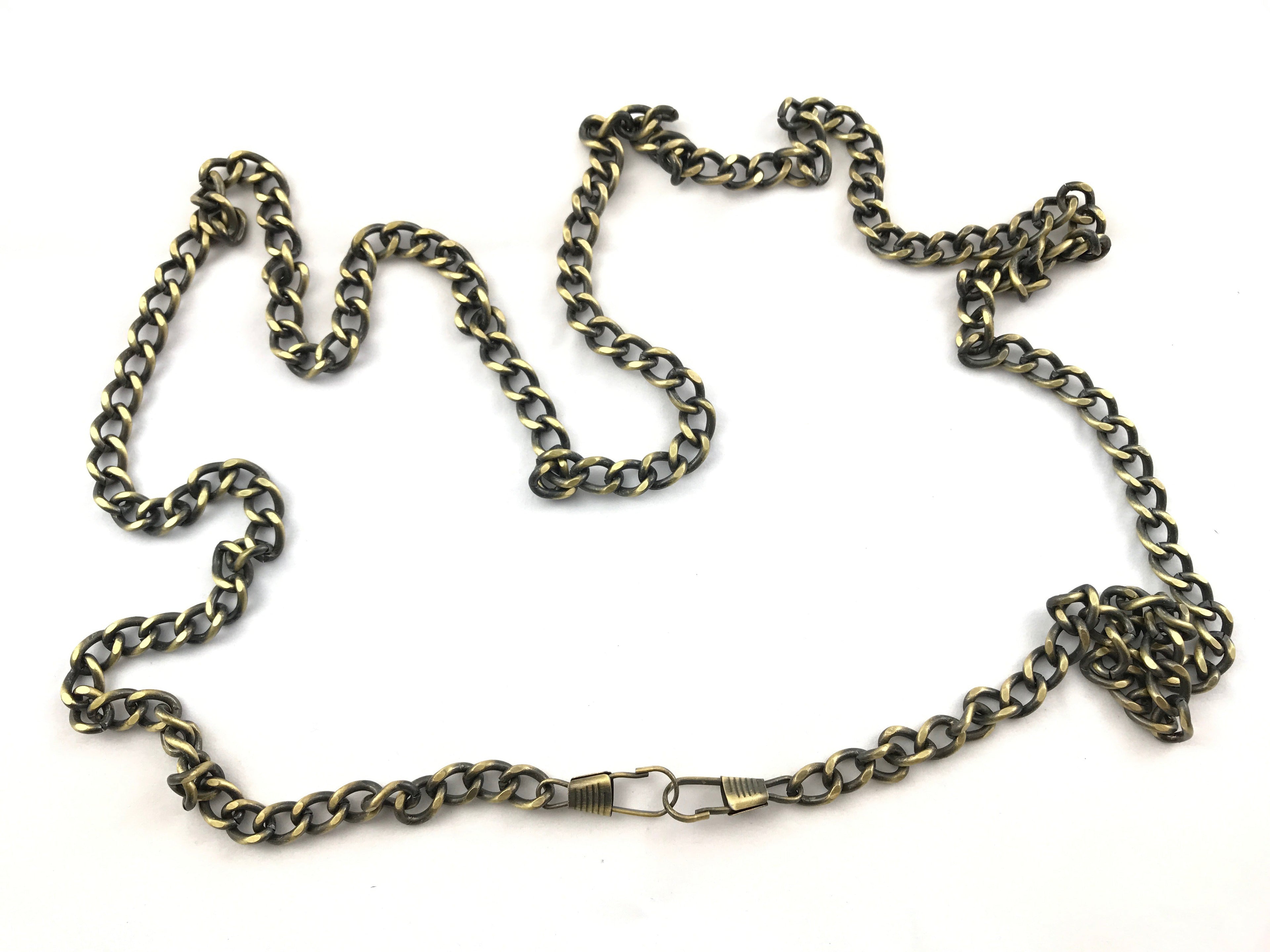 CATENA POCHETTE 110CM 0,7mm X 10mm CON GANCI