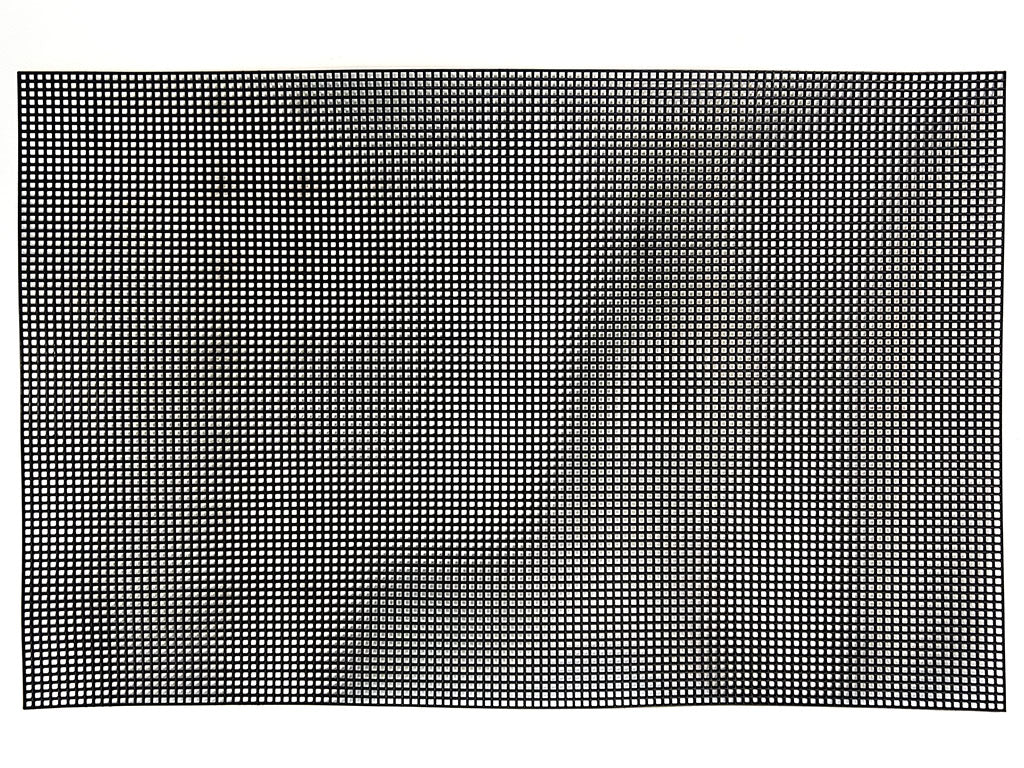 RETE CANVAS NERO 50 X 32 cm, FORO 2 mm.