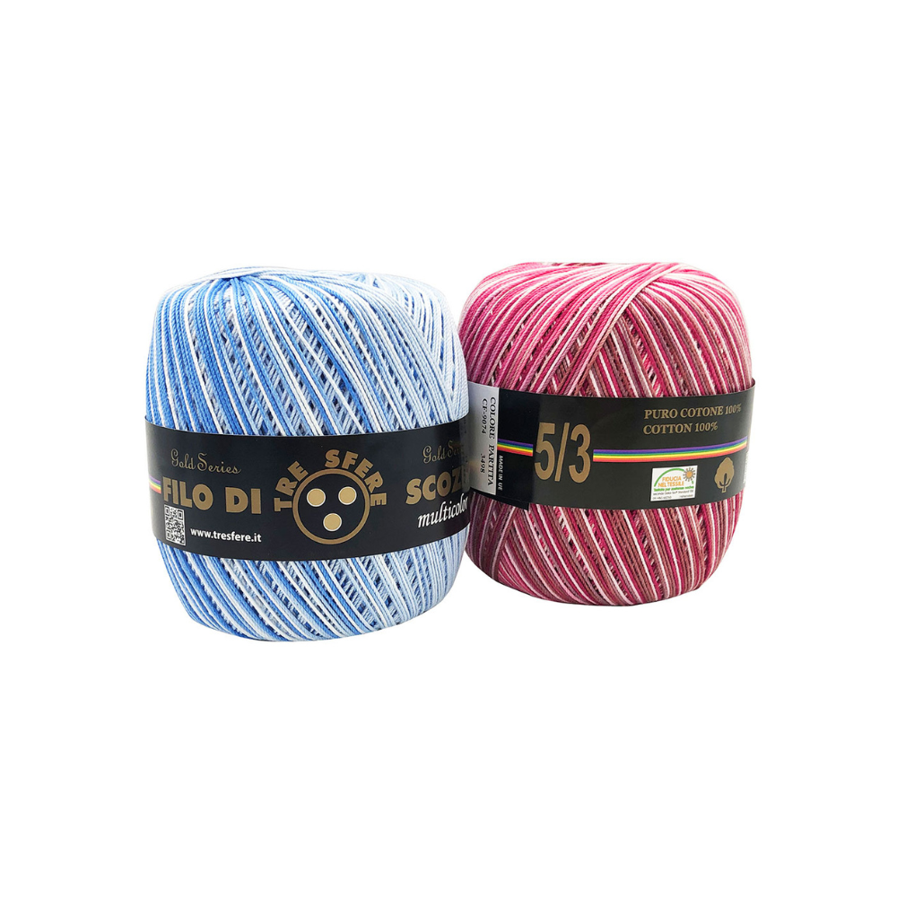 Cotone filo di scozia multicolor titolo 5