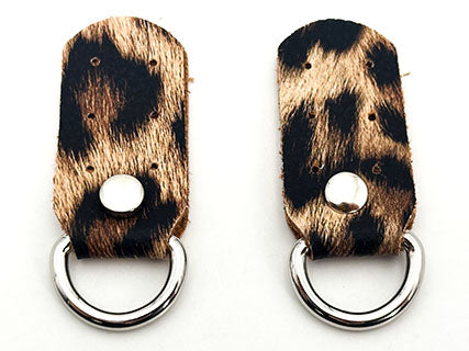 GANCI BORSE ECOPELLE 2,5x5 CM CON ANELLI ARG